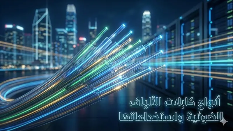 أنواع كابلات الألياف الضوئية واستخداماتها - صورة رئيسية لمقالة فنية
