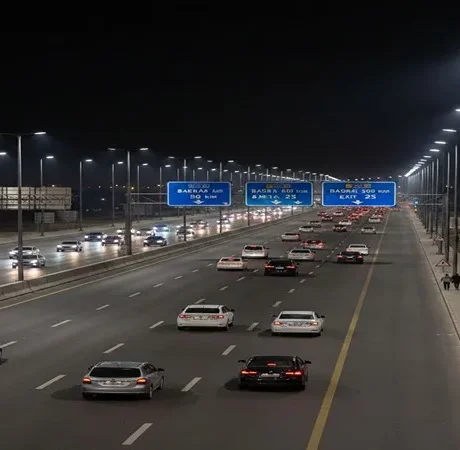 دور جودة أعمدة إنارة الشوارع في تقليل الحوادث المرورية في الطرق العراقية