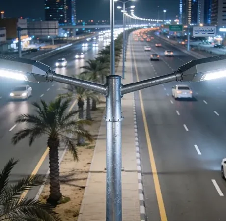 "Cross-section of XLPE insulated street lighting cable showing stable voltage flow in urban environment"