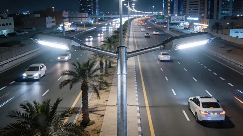 "Cross-section of XLPE insulated street lighting cable showing stable voltage flow in urban environment"